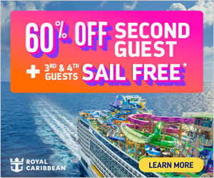 Royal Caribbean 60% Off 2nd - 3rd & 4th FREE - Special cruise offer